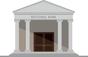 mignonne dessin animé illustration de une banque vecteur