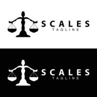 Facile légal échelle logo Justice tribunal Facile noir silhouette modèle conception vecteur