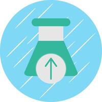 envoyer une analyse plat cercle icône conception vecteur