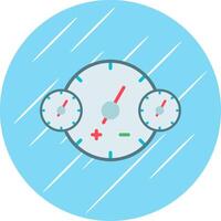 horloges plat cercle icône conception vecteur