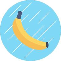 banane plat cercle icône conception vecteur