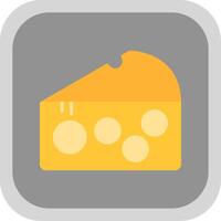 fromage plat rond coin icône conception vecteur