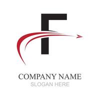 lettre F logo conception modèle conception pour marque vecteur