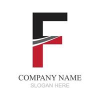 lettre F logo conception modèle conception pour marque vecteur