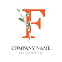 lettre F logo conception modèle conception pour marque vecteur