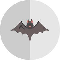 chauve souris plat échelle icône conception vecteur