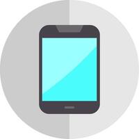 mobile téléphone plat échelle icône conception vecteur