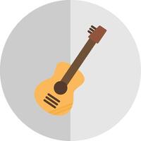 guitare plat échelle icône conception vecteur