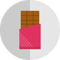 Chocolat bar plat échelle icône conception vecteur