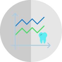 Statistiques plat échelle icône conception vecteur