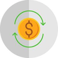 échange taux plat échelle icône conception vecteur