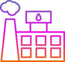 pétrole industrie ligne pente icône conception vecteur