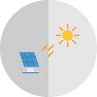 solaire Puissance plat échelle icône conception vecteur