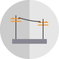 puissance à plat échelle multi cercle plat échelle icône conception vecteur