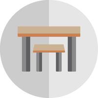 les tables plat échelle icône conception vecteur
