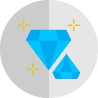diamant plat échelle icône conception vecteur