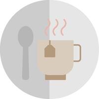 café tasse plat échelle icône conception vecteur