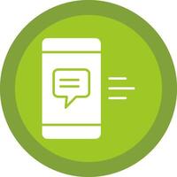 mobile app ligne ombre cercle icône conception vecteur