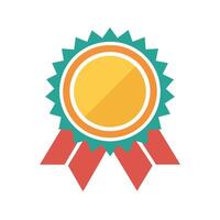 minimaliste badge avec plat illustration vecteur