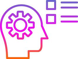 compétence ligne pente icône conception vecteur