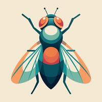 mouche illustration art, une Facile mouche illustration vecteur