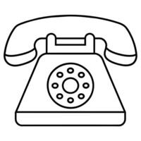 Téléphone icône plat style illustration vecteur