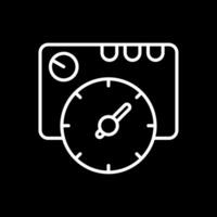 thermostat ligne inversé icône conception vecteur
