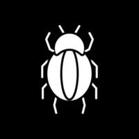 araignée glyphe inversé icône conception vecteur