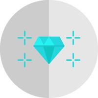 diamant plat échelle icône conception vecteur
