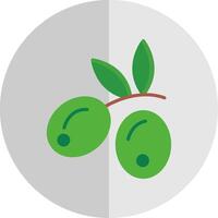 Olives plat échelle icône conception vecteur