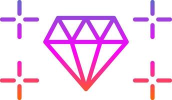 diamant ligne pente icône conception vecteur