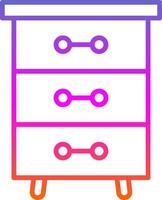 tiroirs ligne pente icône conception vecteur