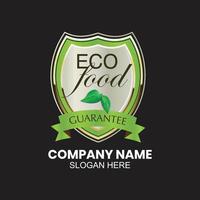 logo alimentaire écologique vecteur