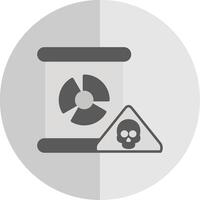 nucléaire danger plat échelle icône conception vecteur