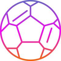 Football ligne pente icône conception vecteur