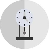 l'horloge plat échelle icône conception vecteur