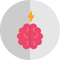 cerveau plat échelle icône conception vecteur