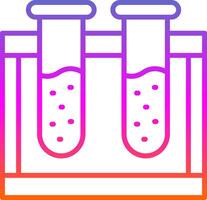 produits chimiques ligne pente icône conception vecteur