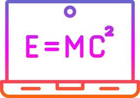 équation ligne pente icône conception vecteur