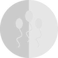 sperme plat échelle icône conception vecteur