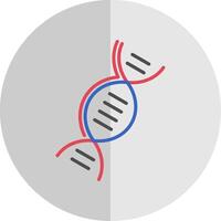 ADN plat échelle icône conception vecteur