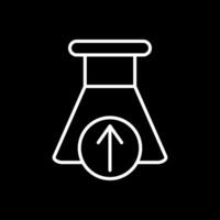 envoyer une analyse ligne inversé icône conception vecteur