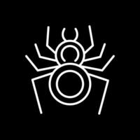 araignée ligne inversé icône conception vecteur