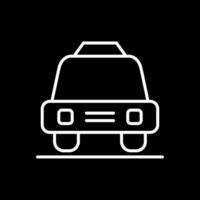 Taxi ligne inversé icône conception vecteur
