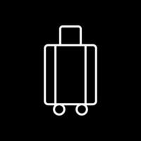 bagage ligne inversé icône conception vecteur