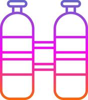 plongée réservoir ligne pente icône conception vecteur