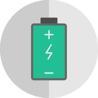 batterie accusé plat échelle icône conception vecteur