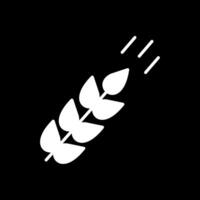 blé glyphe inversé icône conception vecteur