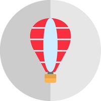 chaud air ballon plat échelle icône conception vecteur
