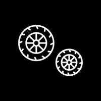 pneus ligne inversé icône conception vecteur